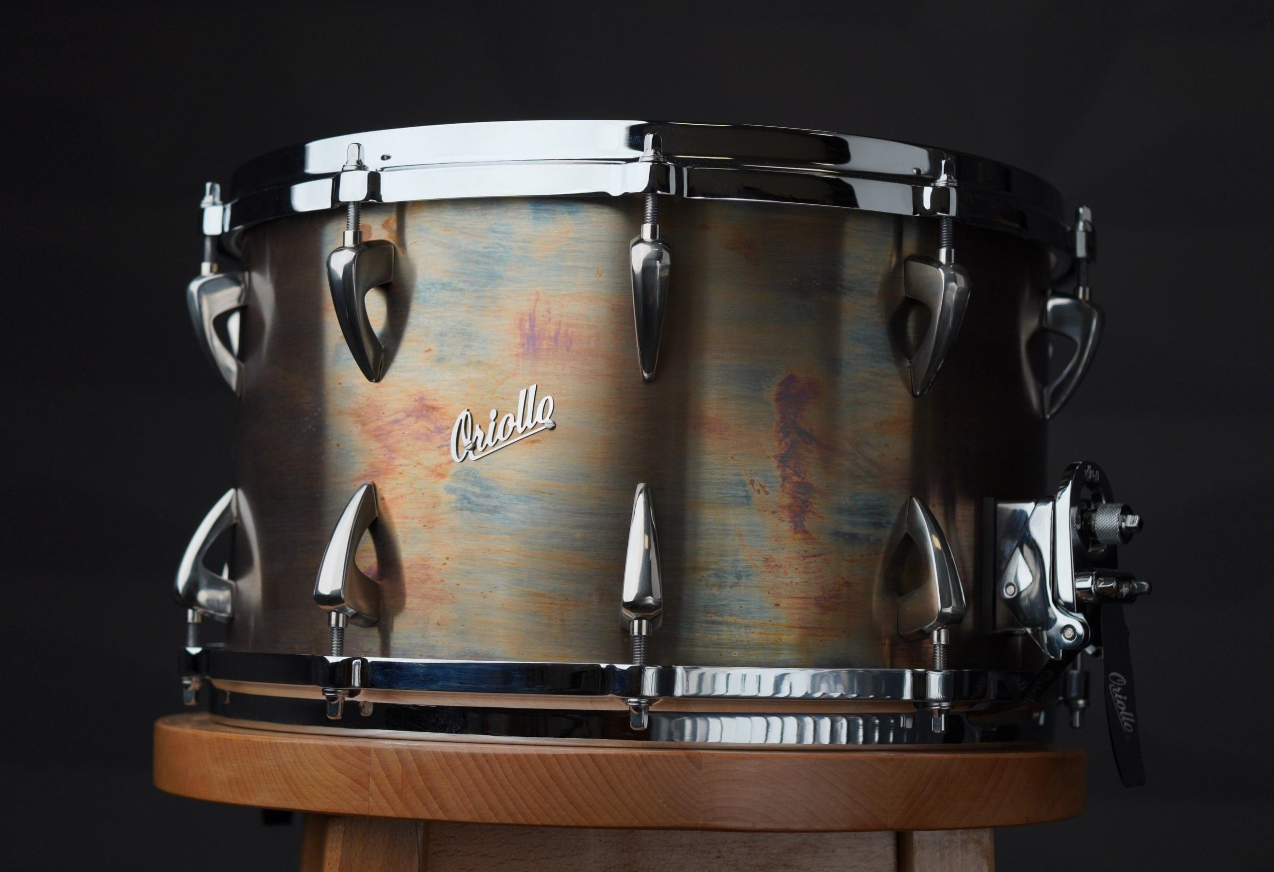 Seamless Cast Bell Bronze Snare Drum - Oriollo Bellmaker