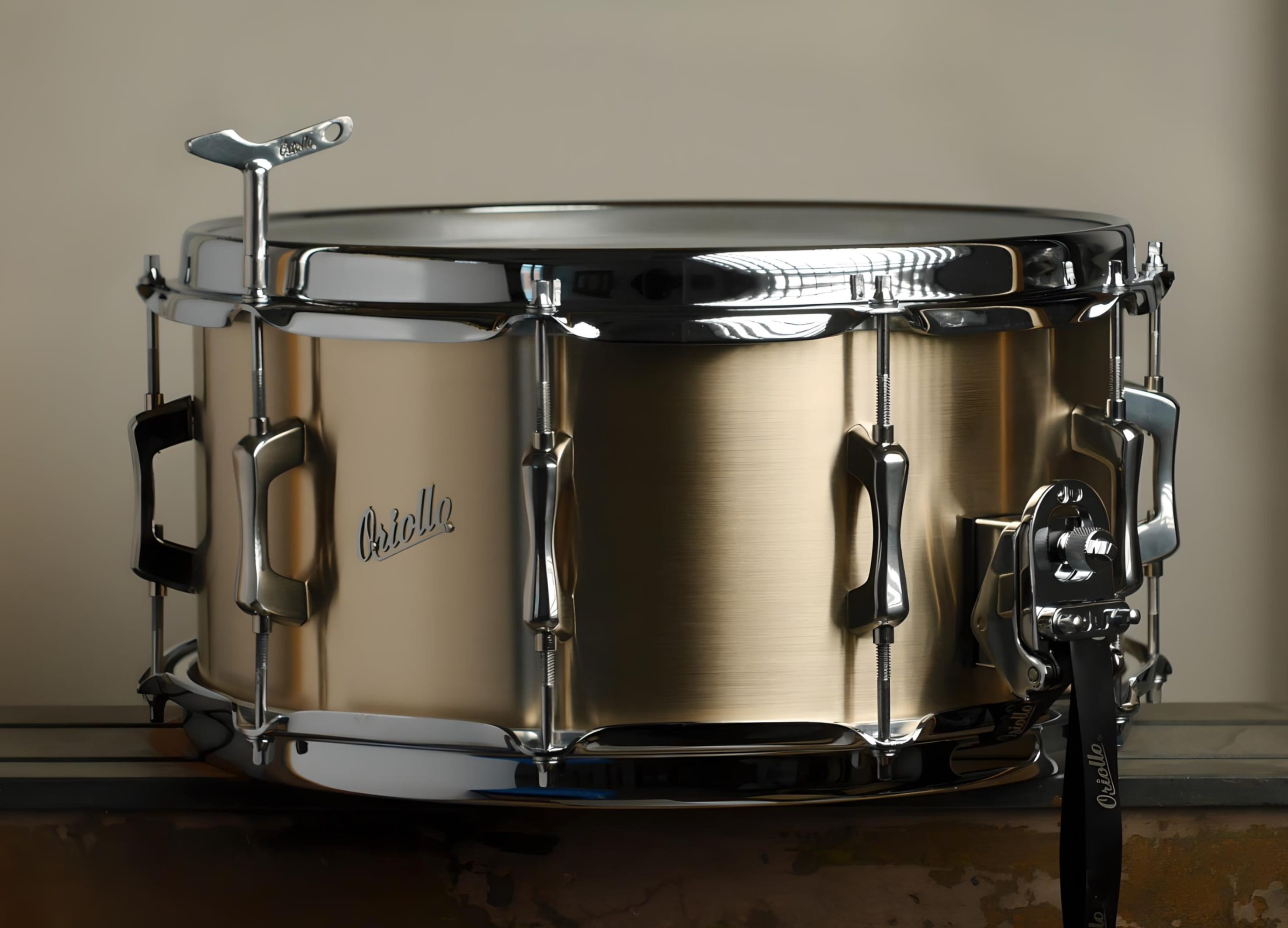 Seamless Cast Bell Bronze Snare Drum - Oriollo Bellmaker